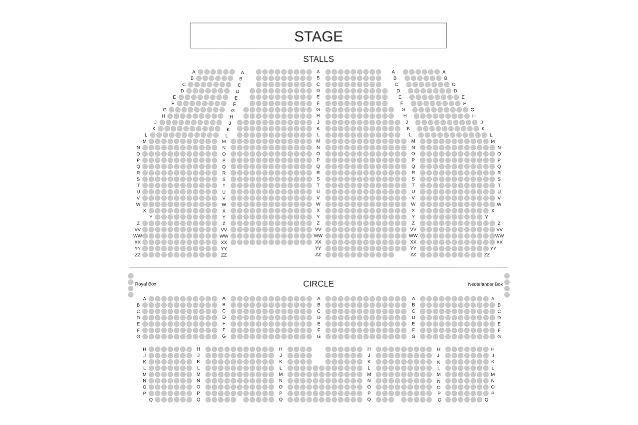 Dominion Theatre seating plan
